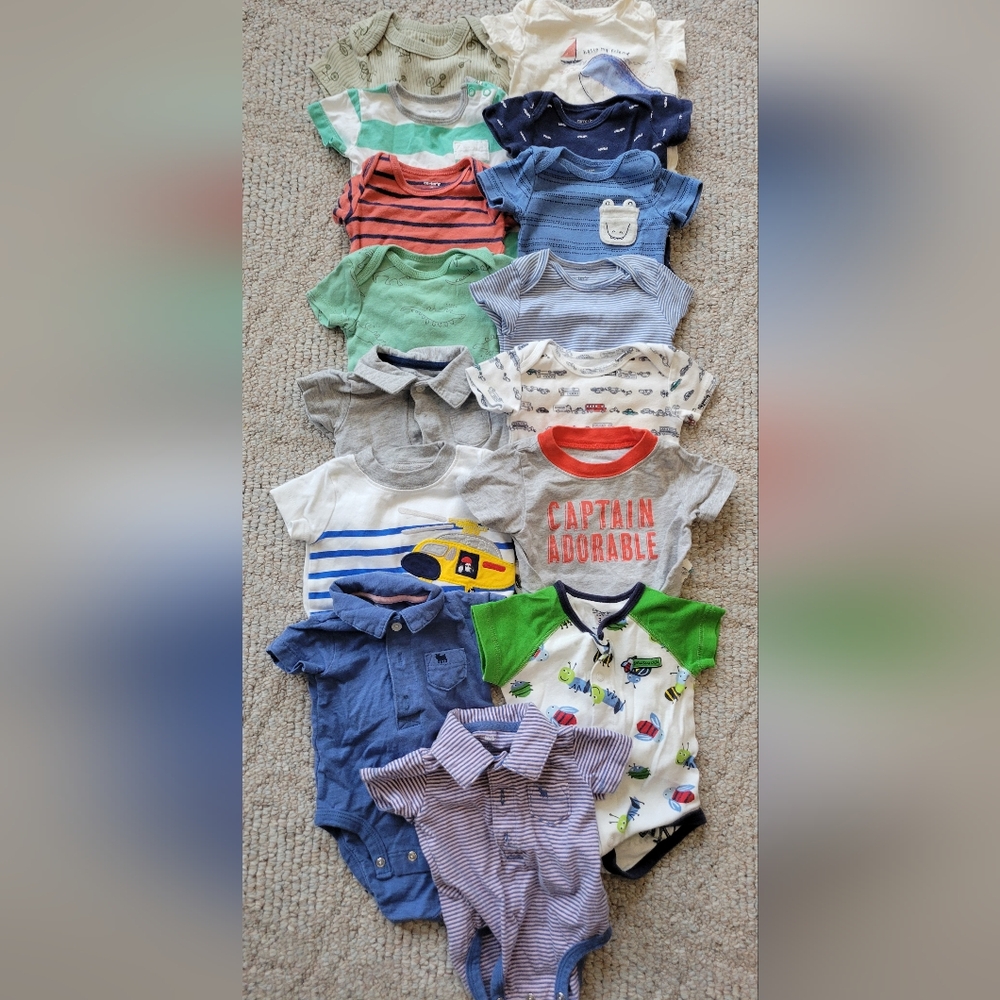 3 months Boys Onesies Bodysuits short sleeve